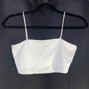 White crop top